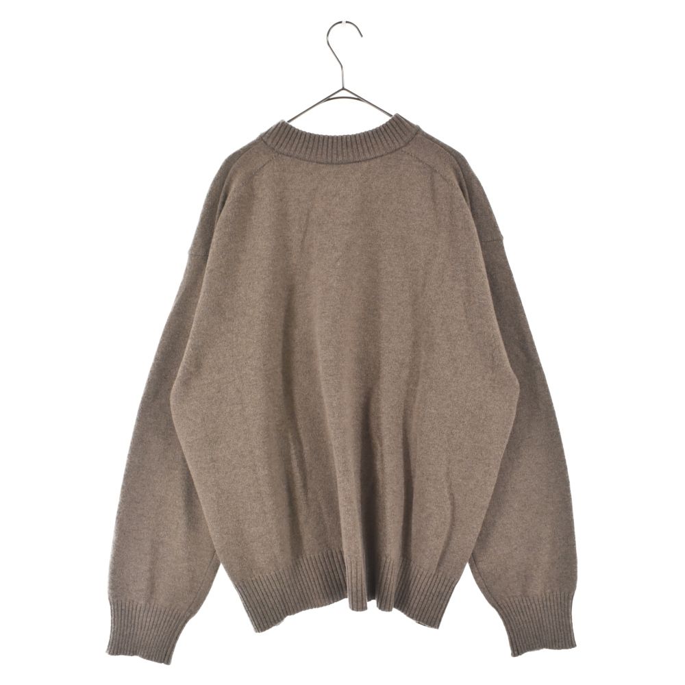 Sacai サカイ 22AW×MADSAKI Embroidery Knit Pullover×マサキ エンブロイダリー ニット セーター ブラウン 22-0443S Sacai (サカイ) 22AW×MADSAKI Embroidery Knit Pullover×マサキ エン