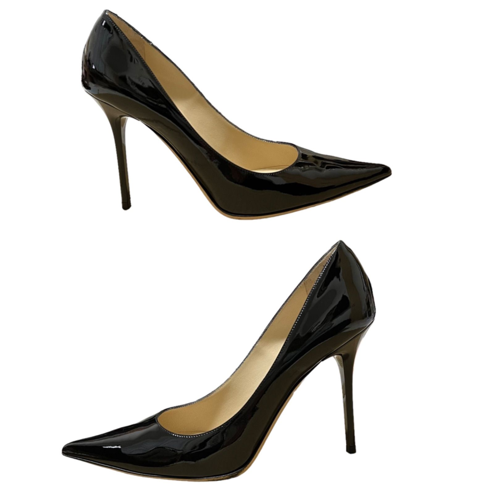 美品JimmyChoo ジミーチュウ パンプス パテントレザー38/24.5