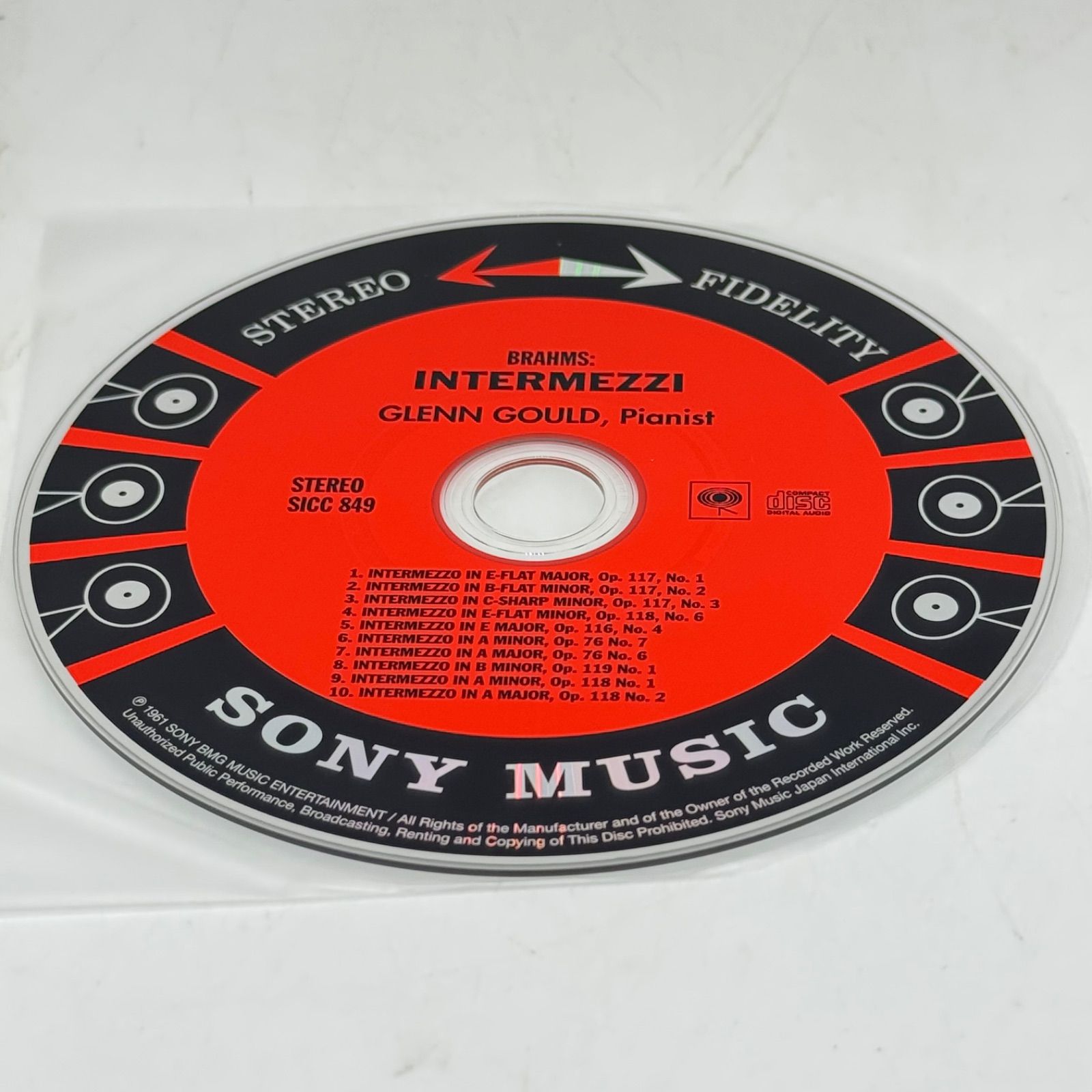 グレン・グールドブラームス 間奏曲集 紙ジャケット仕様 CD 926