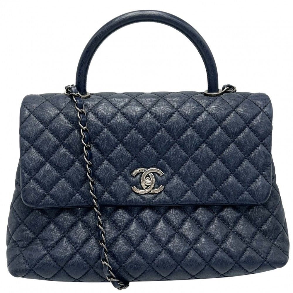 極美品✨CHANEL マトラッセ キャビア トップハンドル ショルダーバッグ シャネル マトラッセ キャビアスキン 2WAYショルダーバッグ ミニ
