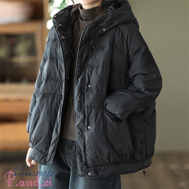 ダウンコート ダウン入り レディース ポケット キルティングコート ダウンジャケット アウター 韓国風 軽量 秋冬 フード付き ショット丈 kni4a189772