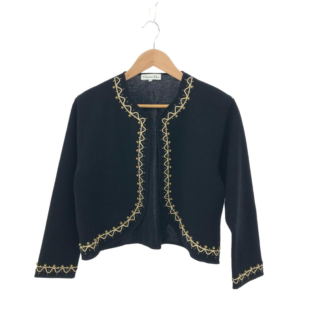Christian Dior クリスチャンディオール ビジュー ボレロ 長袖 Christian Dior クリスチャンディオール ビジュー ボレロ 長袖
