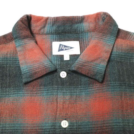 Pilgrim Surf+Supply ピルグリム サーフ+サプライ 23AW 日本製 Vincent Ombre Longsleeve Shirt  スペック染 オンブレチェックシャツ 36-11-0439-065 L RED/GREEN BEAMS 開襟 - メルカリ