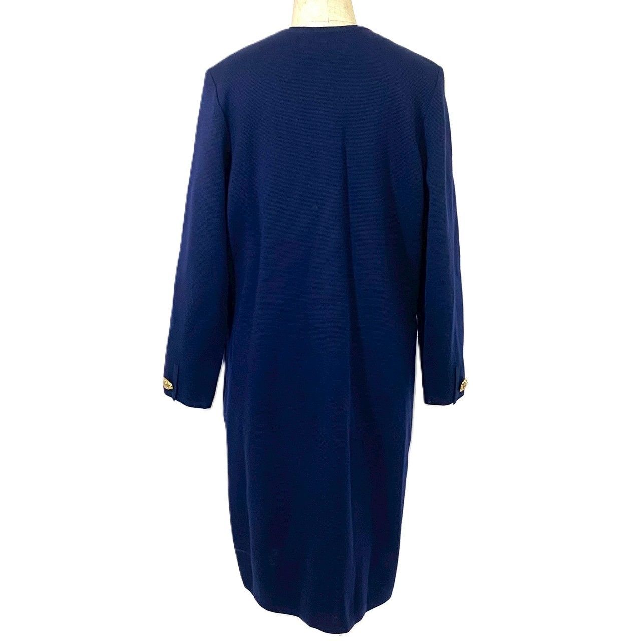 Y【YVES SAINT LAURENT】ニット ロング ワンピース Mサイズ ウール/毛