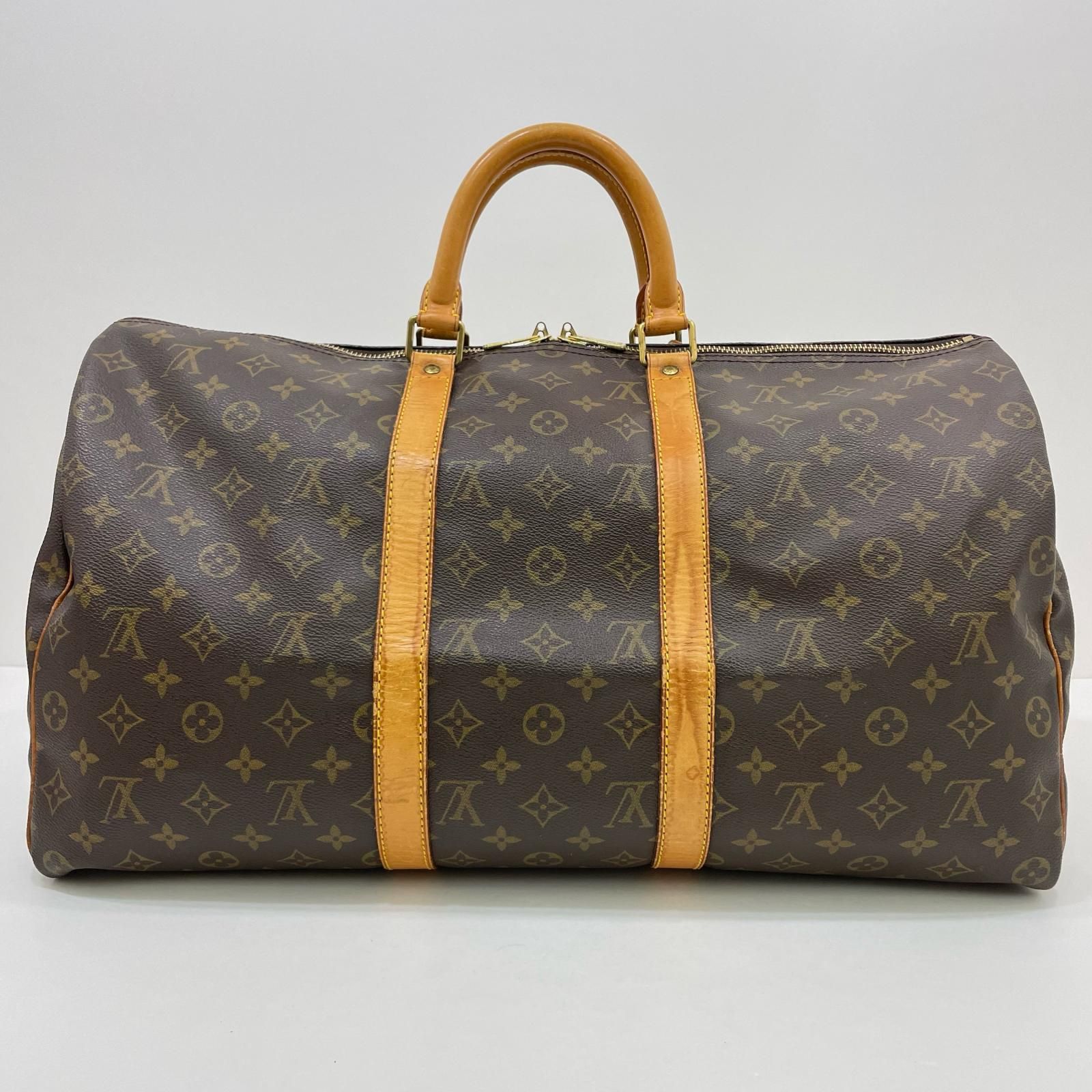 ルイ・ヴィトン ボストンバッグ ブラウン 鍵のおまけ付き 楽天市場】LOUIS VUITTON ルイヴィトン モノグラム キーポル50