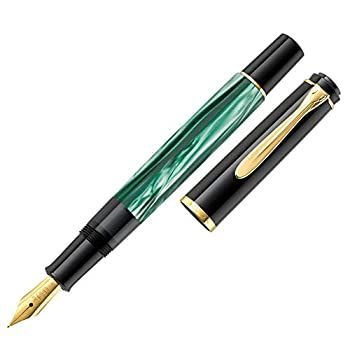 Pelikan Tradition Series 200 グリーンマーブル GT ミディアムポイント 万年筆 - 994103