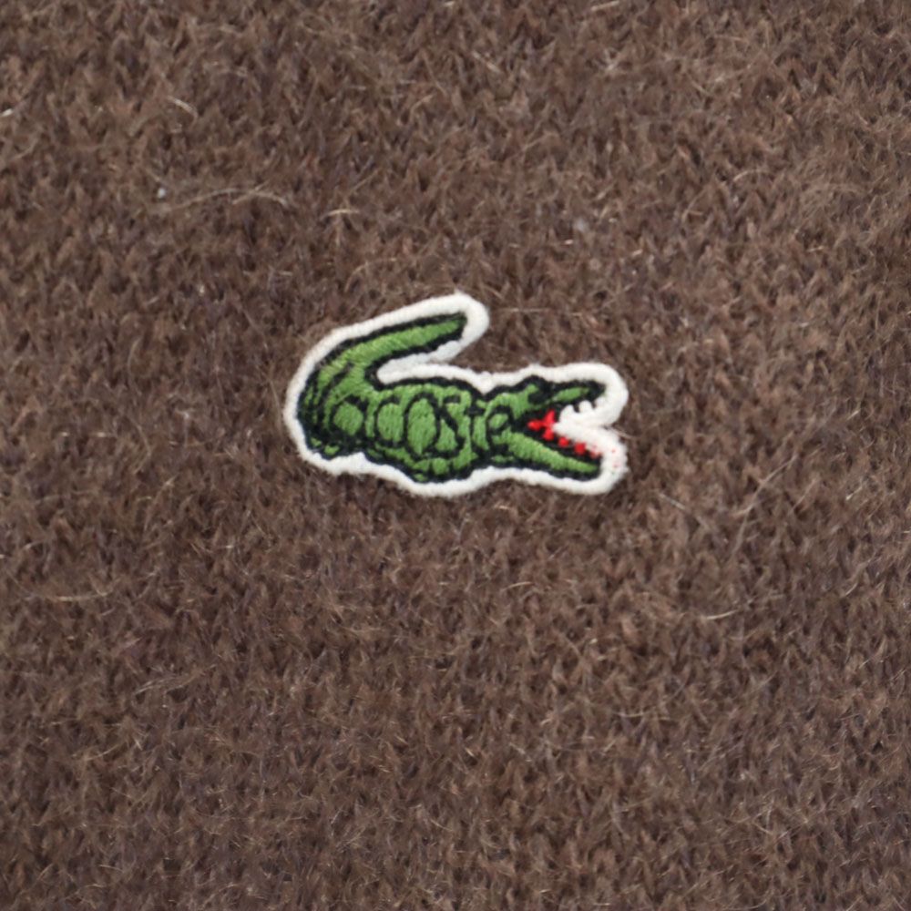 ラコステ モヘヤブレンド 長袖 セーター 42 ブラウン系 LACOSTE ニット