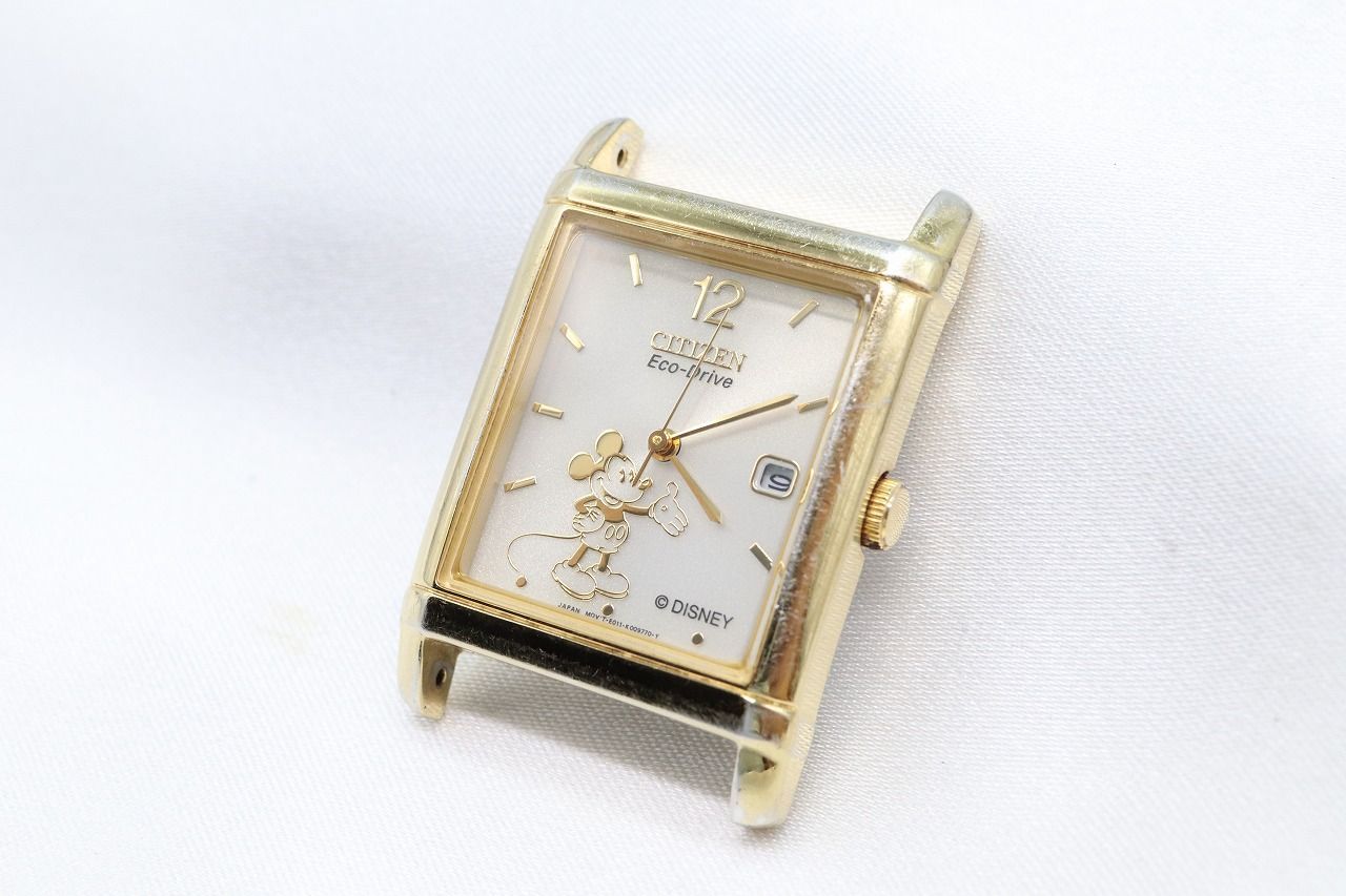 【W174-44】シチズン エコドライブ ディズニー ミッキー ソーラー 腕時計