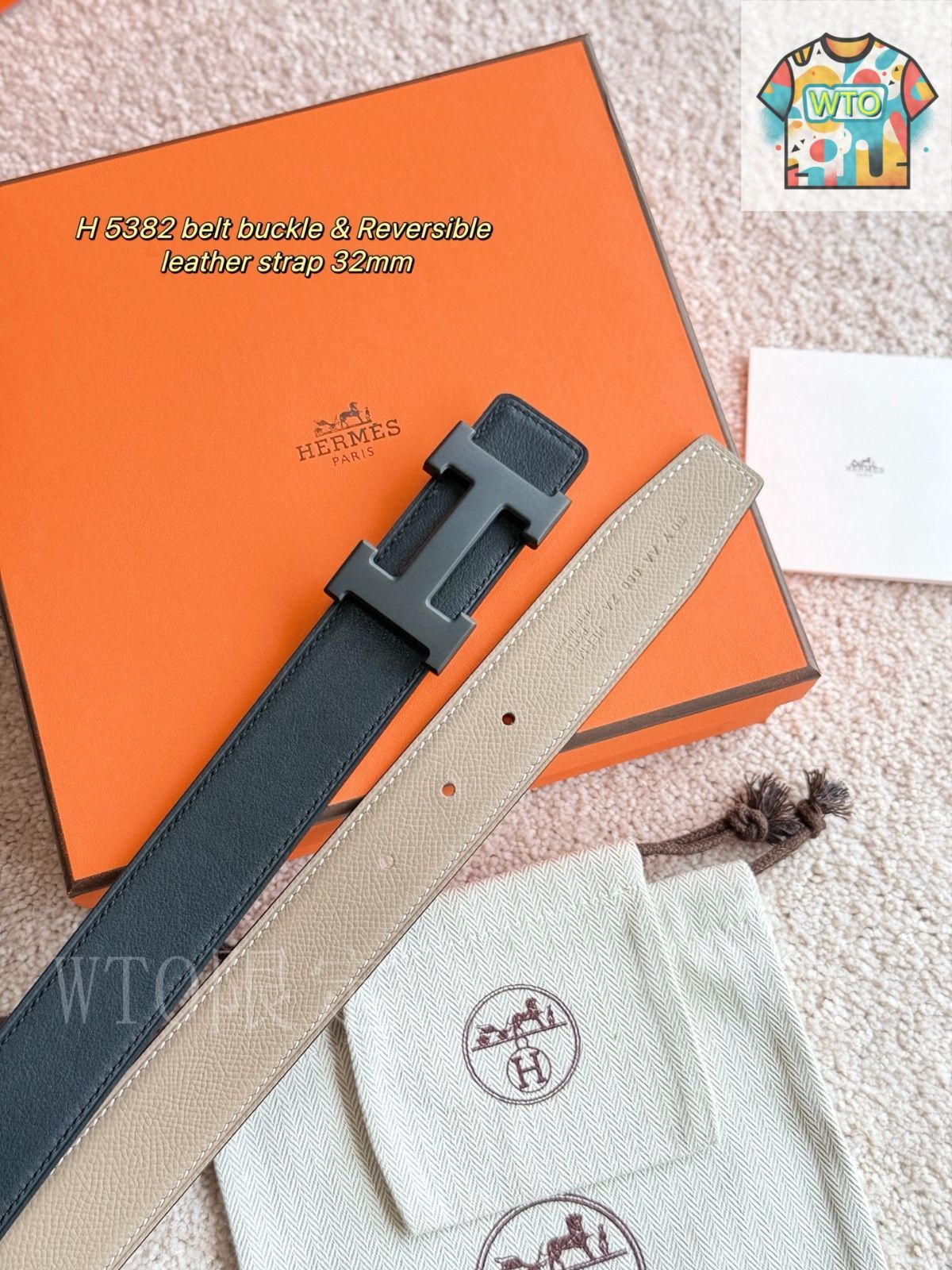 エルメスHERMES☆ベルト☆レザーのみ☆5382☆赤×緑☆メンズレディース エルメス HERMES アピ 85 ベルト □H刻印 オレンジ×ゴールド