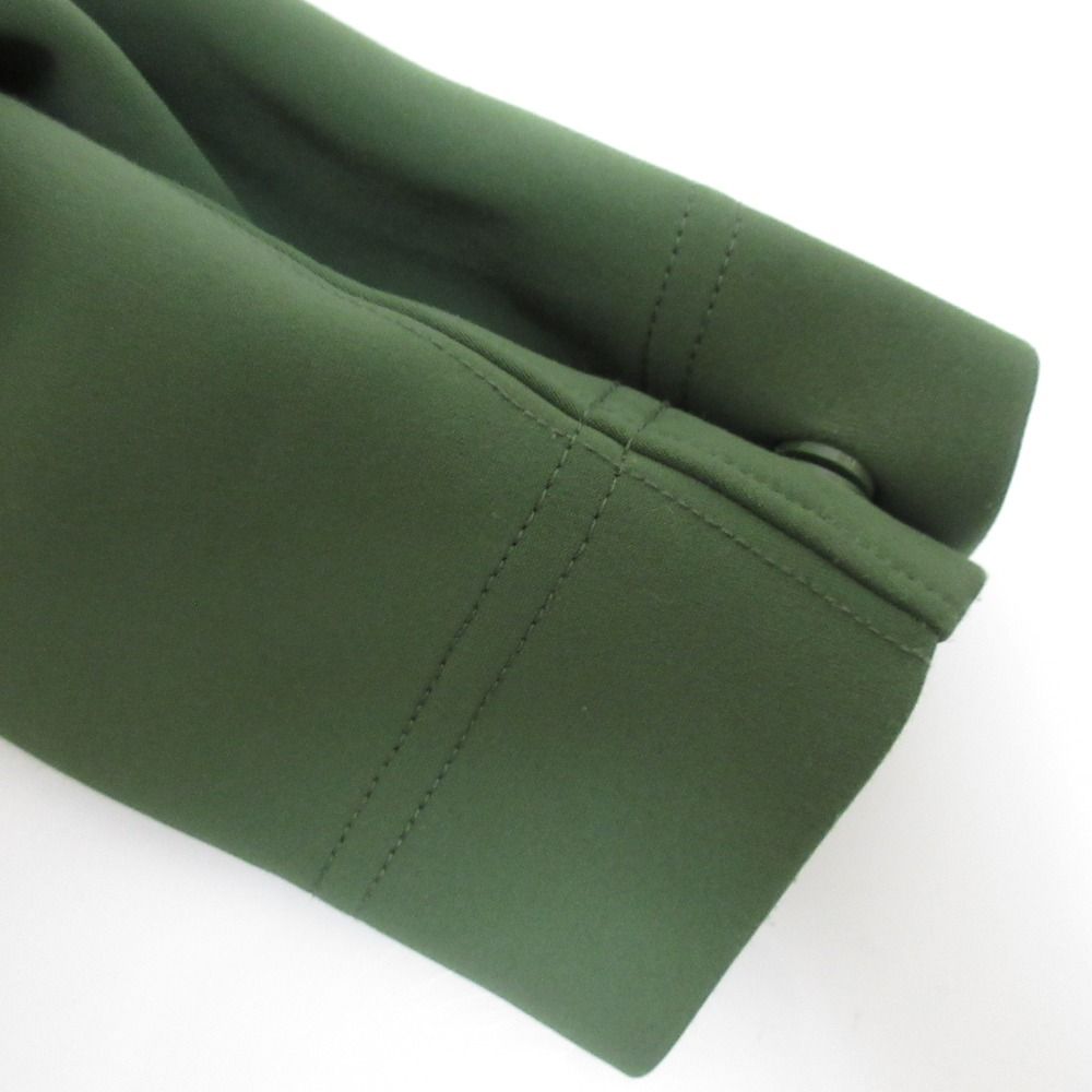  PLEATS PLEASE プリーツプリーズ イッセイミヤケ ダンボール ジャージー プルオーバー カットソー PP 01-JK 531 サイズ3 グリーン レディース 古着 トレーナー スウェット トップス