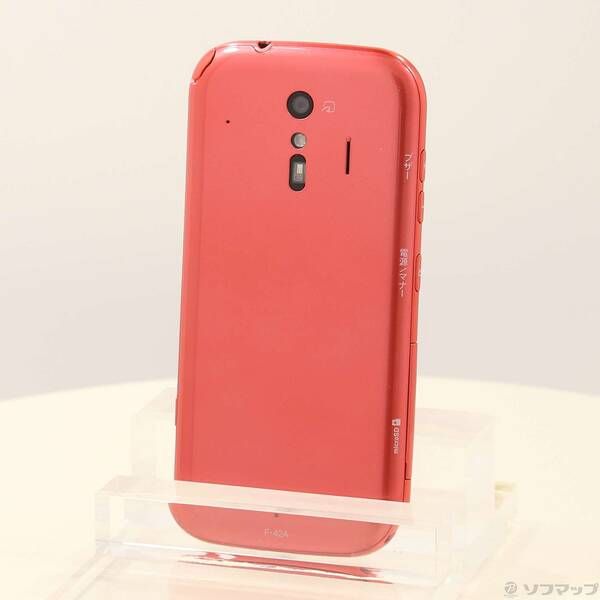 中古品〕 らくらくスマートフォン 32GB ピンク F-42A docomo
