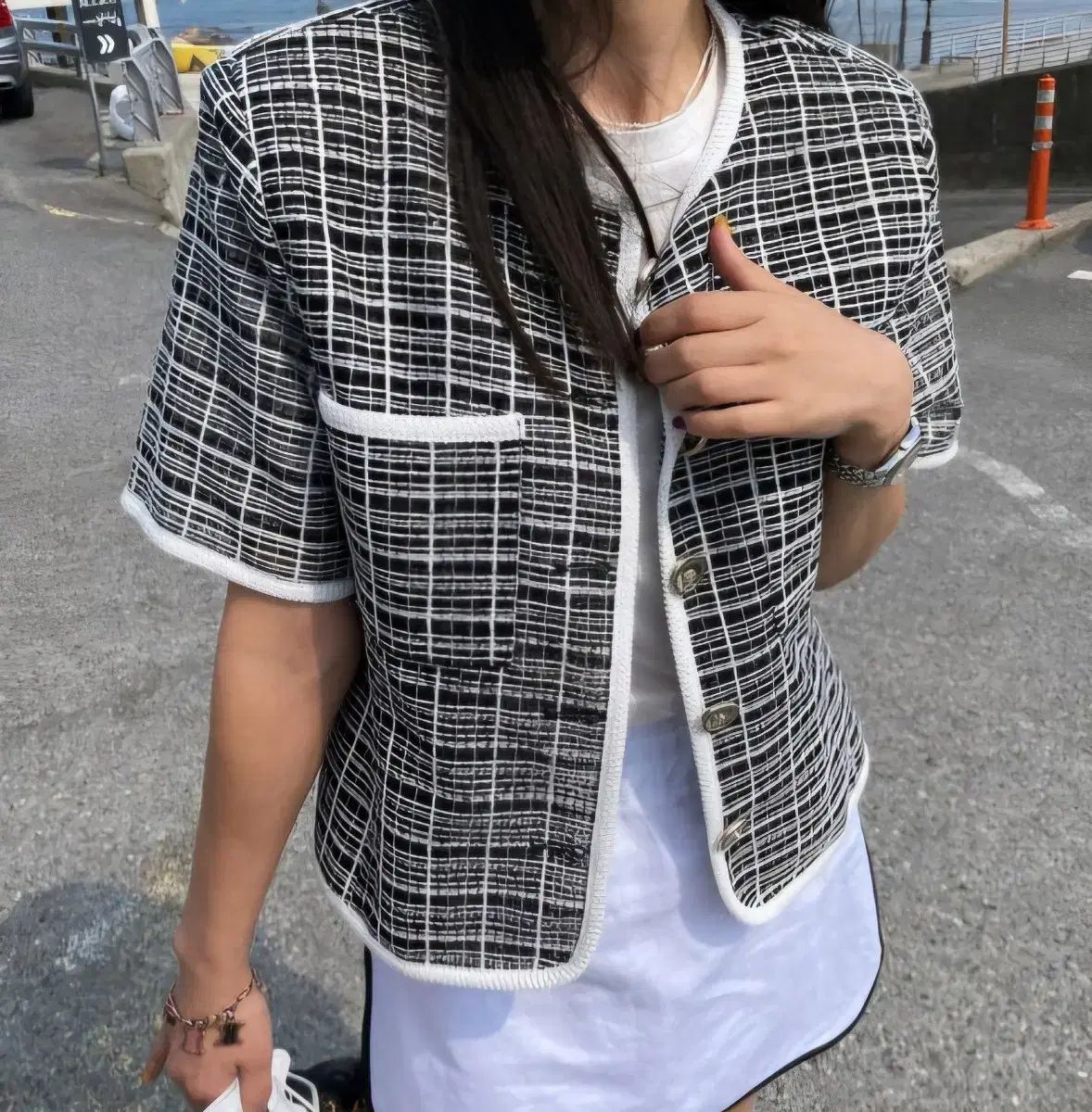 byssiny バイフロー ツイード ジャケット