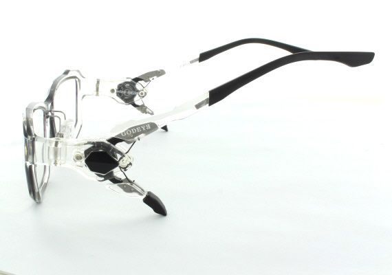 ゲーマー用メガネ ｺﾞｯﾄﾞｱｲ GE-01 幻術 ｹﾞﾝｼﾞｭﾂ (ｸﾘｱ/ﾌﾞﾗｯｸ) 【公式通販】