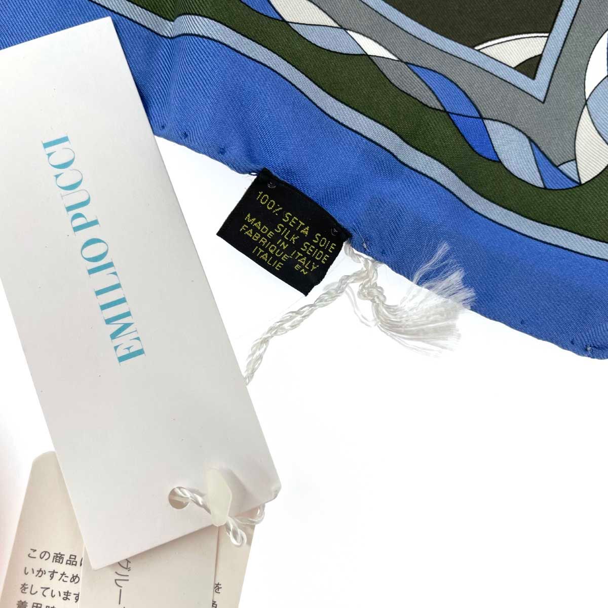 未使用品 EMILIO PUCCI エミリオプッチ スカーフ マルチカラー シルク