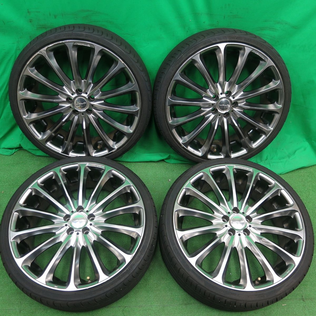 送料無料* 4本！21年☆プリウス等 WALD PORTOFINO P21C 215/35R19 