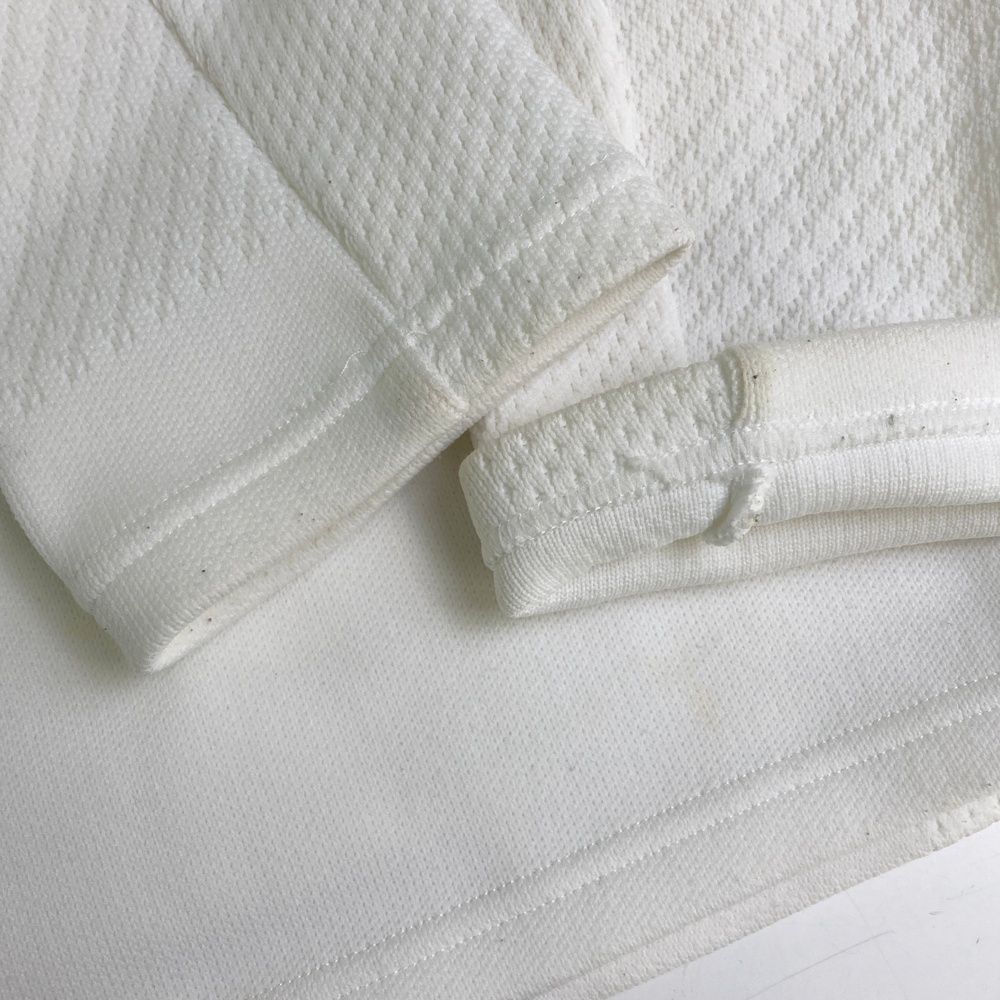 マーク&ロナ　ハーフジップトップス　白　size46 サイズ：46 MARK&LONA マークアンドロナ フード付ハーフジップ