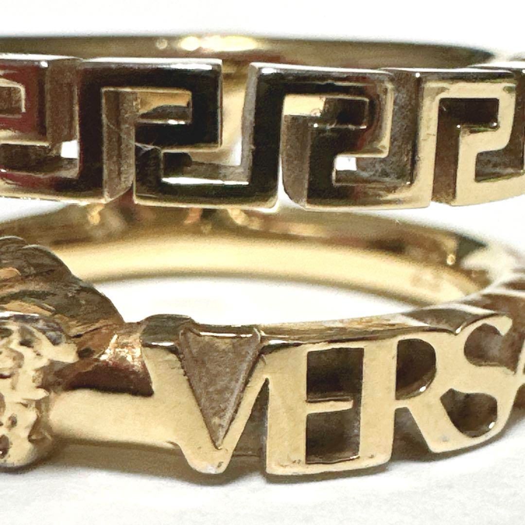 VERSACE ヴェルサーチ 指輪 リング メデューサ GP ゴールド メンズ