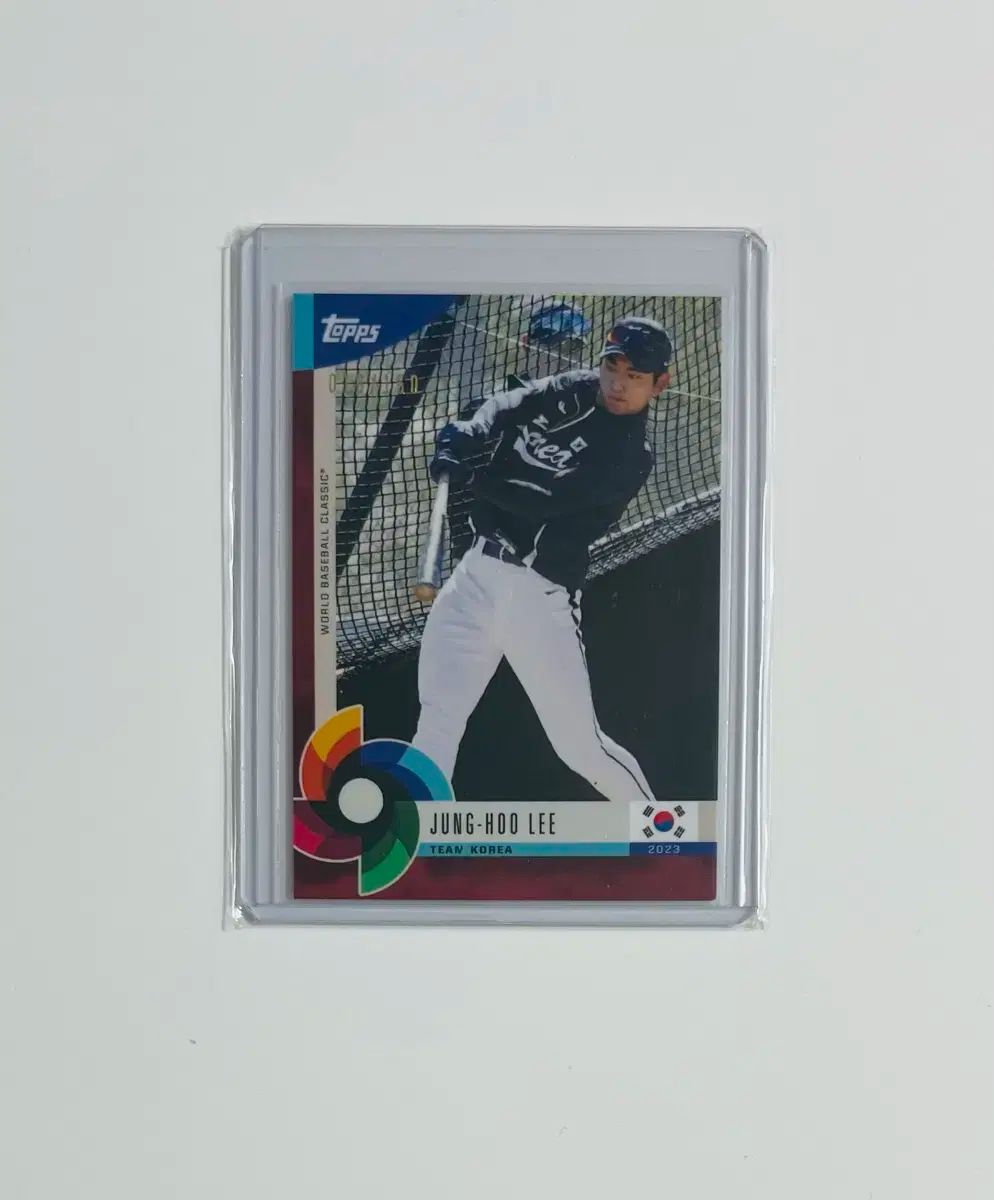 李政厚 イ ジョンフ 2025 TOPPS WBC グローバル スター ダーク レッド 150