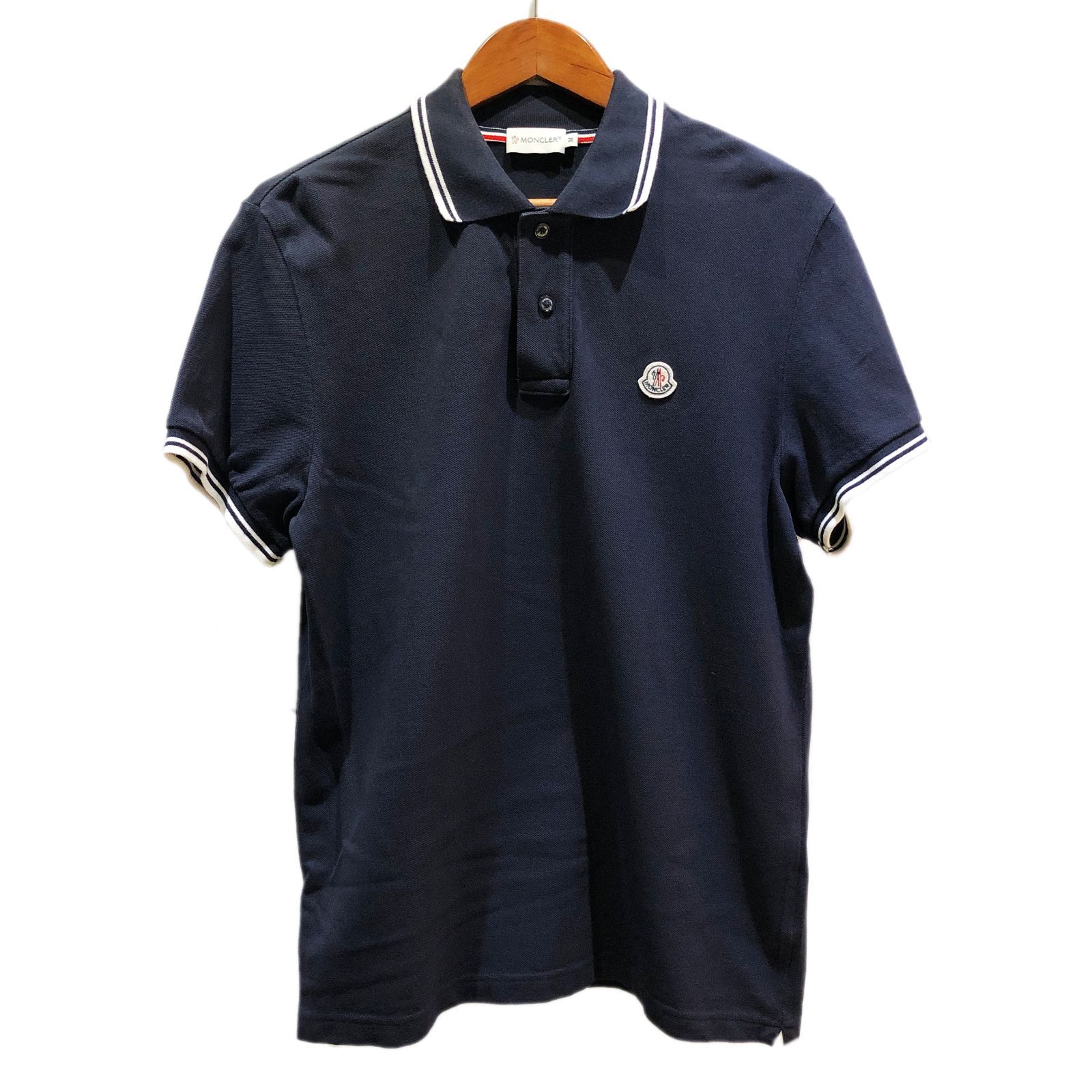 モンクレール　MAGLIA POLO MANICA CORTA Mサイズ Moncler MAGLIA POLO MANICA CORTA | Black | FARFETCH