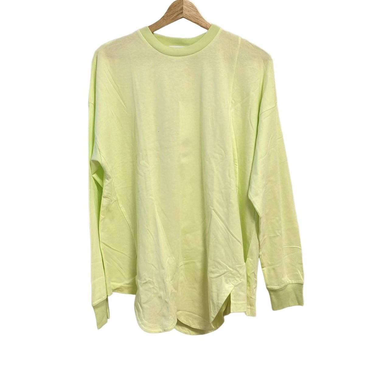 nagonstans ナゴンスタンス 長袖Tシャツ サイズM レディース - ライトグリーン クルーネック