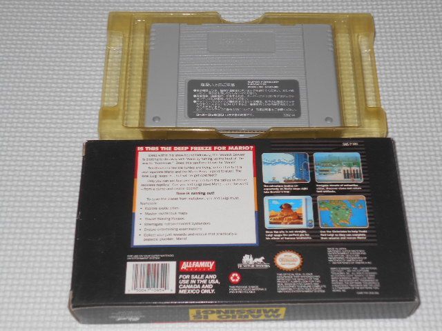 スーパーファミコン - SFC★MARIO IS MISSING SNES 海外版 端子清掃済 SFC☆MARIO IS MISSING SNES 海外版 端子清掃済☆箱付・説明書付