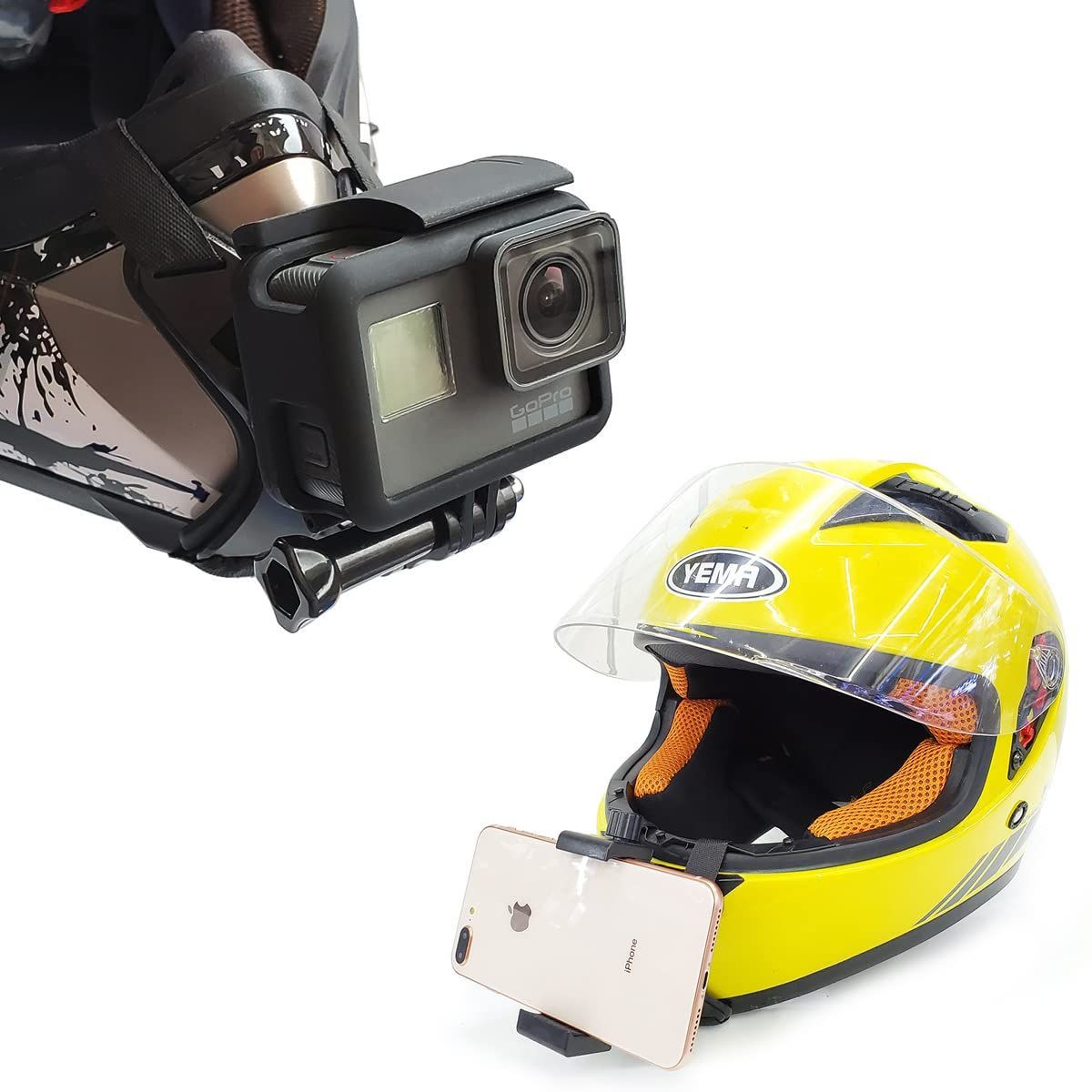 Gopro ヘルメット用 ホルダー ゴープロ マウントホルダー 顎ストラップ