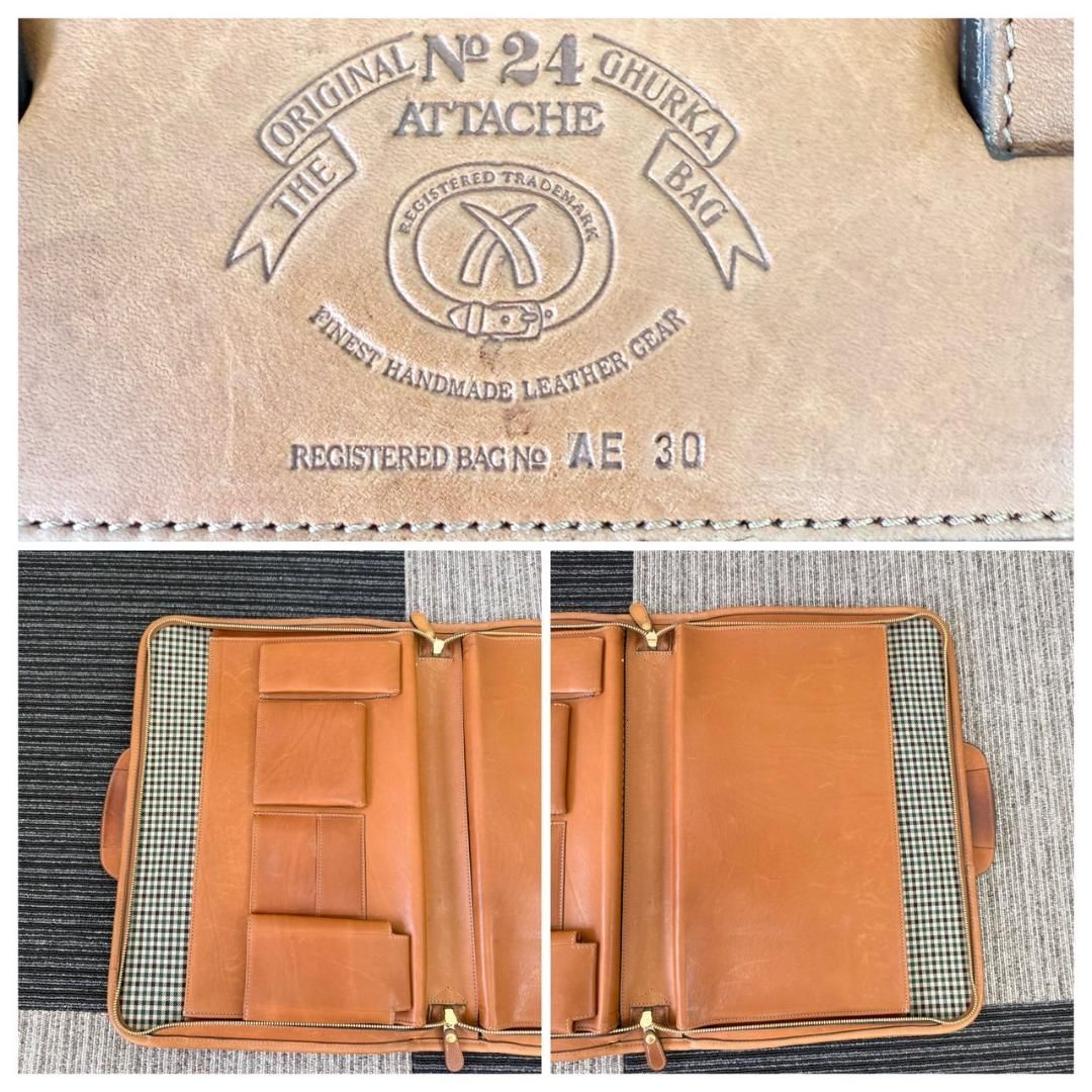 GHURKA グルカ レザー ビジネスバック 販売 ブラウン