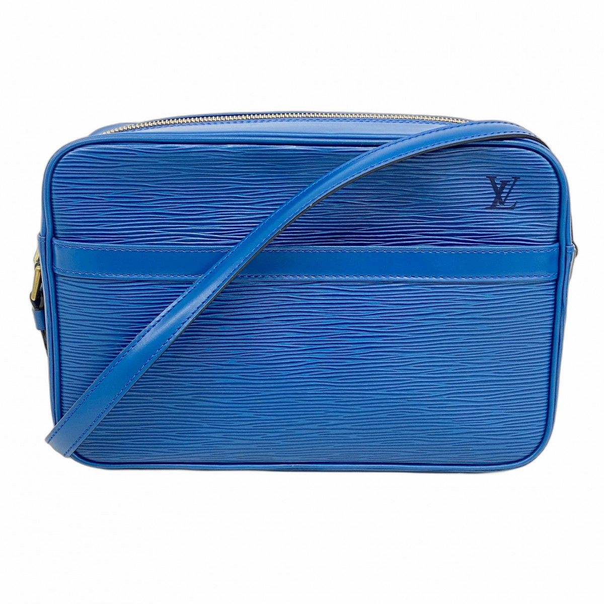 ルイ ヴィトン エピ ブルー 巾着 バケツ型 ショルダーバック ブルー