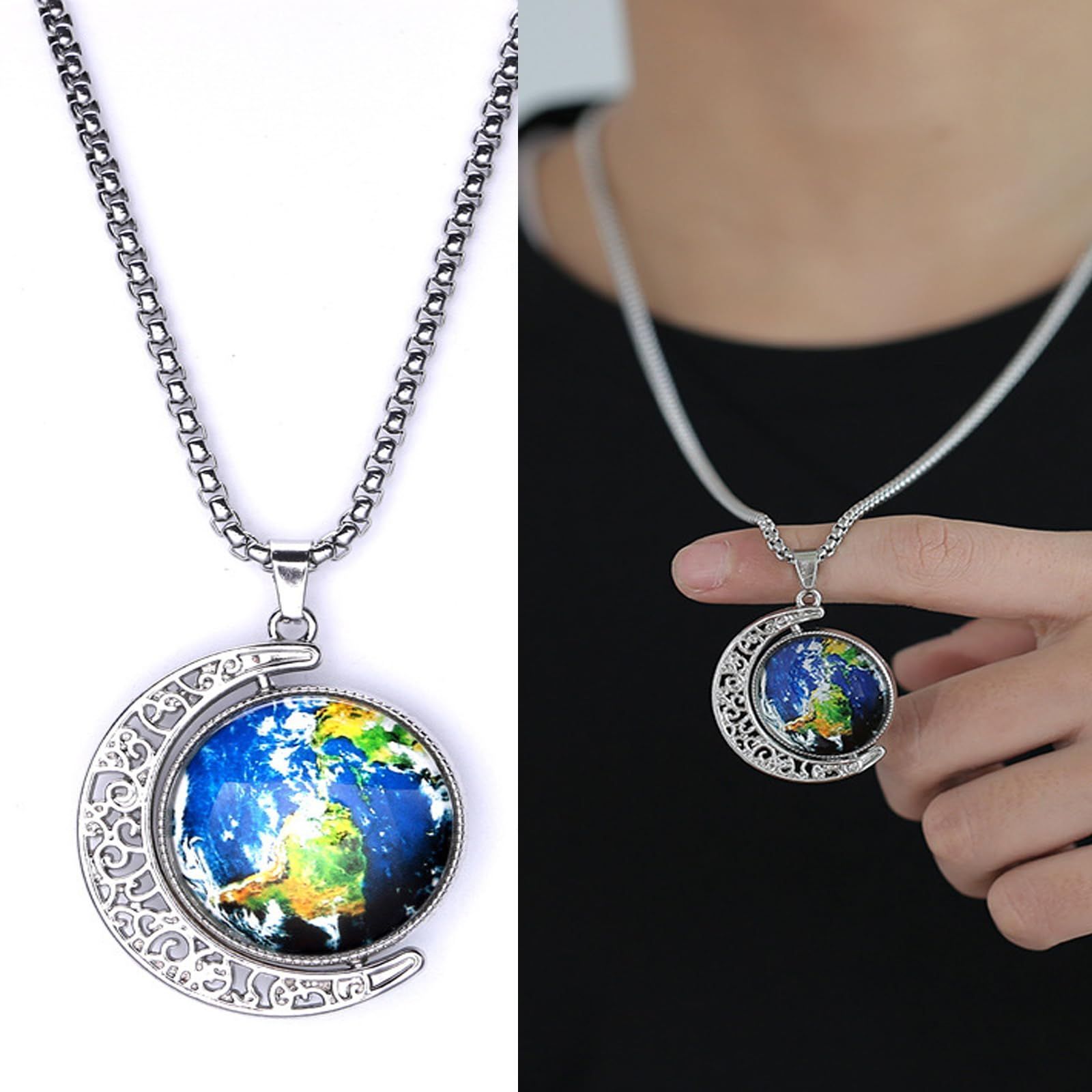 レックレス ステンレス ペンダント メンズ シルバー男性 ネックレス ー対応 プレゼントネックレス チェーン HAPVITAL アレルギ メンズネックレス