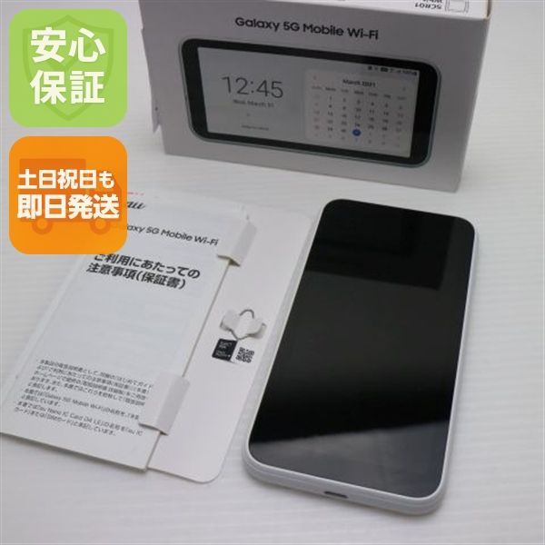 新品同様 SCR01 Galaxy 5G Mobile Wi-Fi ホワイト 白ロム 本体