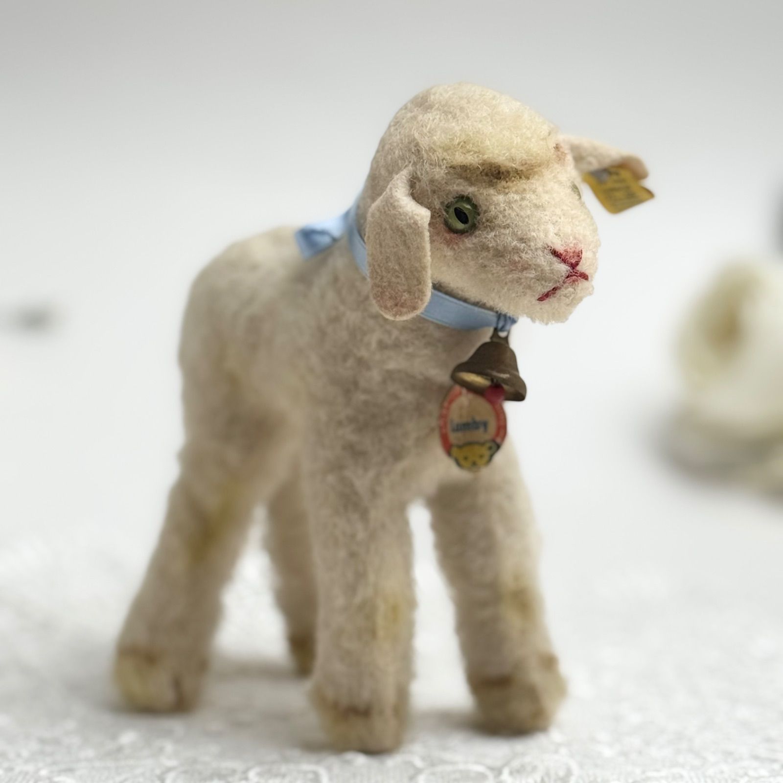 送料無料☆シュタイフ☆Lamby 14cm オールID's完品☆ヒツジの