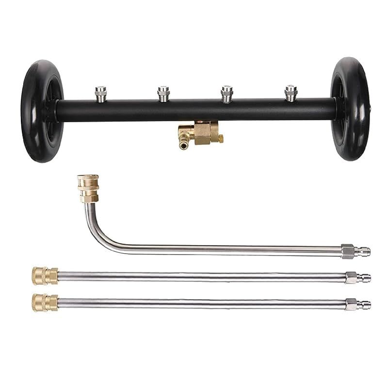 IMPACTオンライン 高圧洗浄機 高圧洗浄ノズル 高圧洗浄 車台 洗車 下回り ノズル 散水ノズル 黒 1