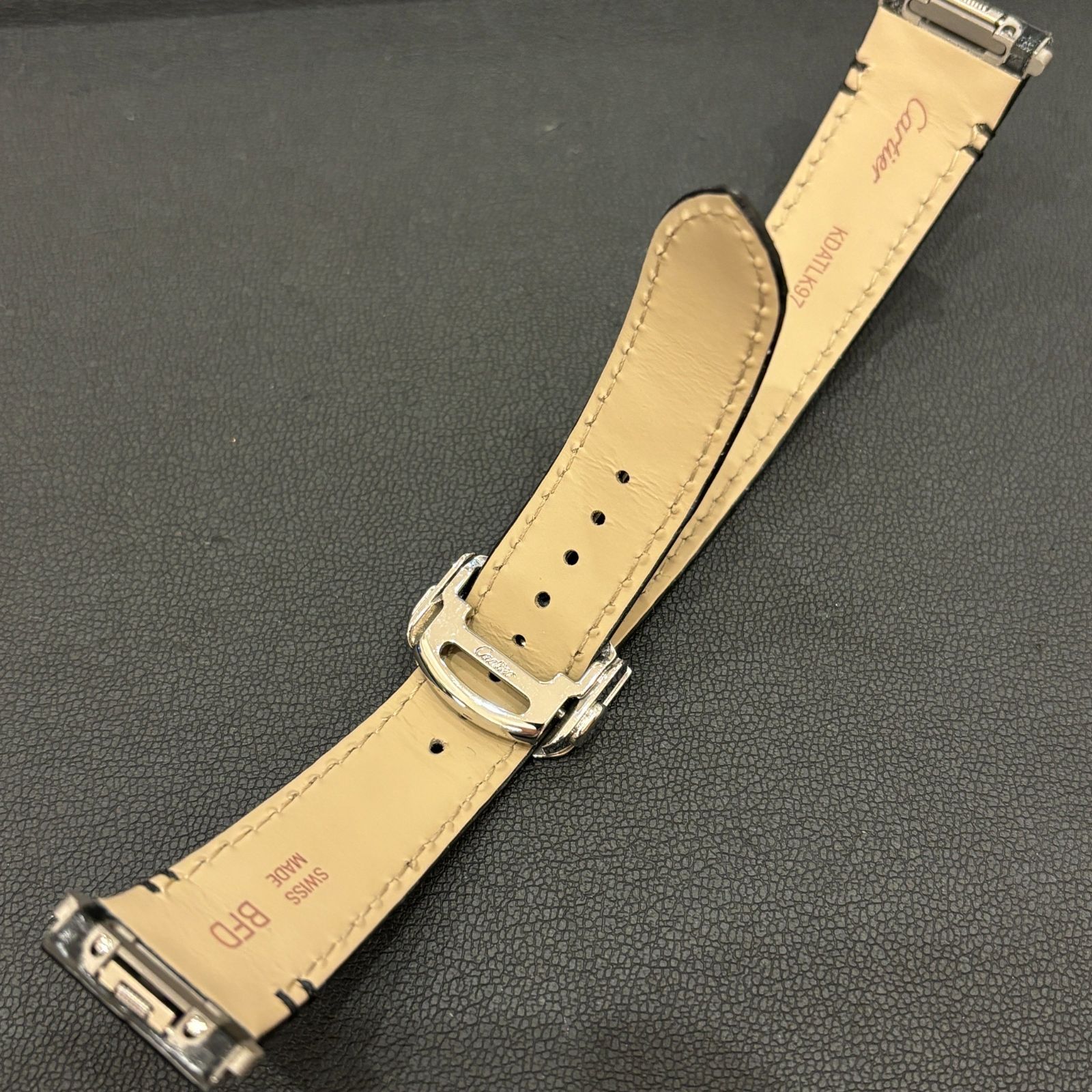 Cartier カルティエ ベルト レザー クロコダイル ゴールド バックル Cartier - 本物 カルティエ 極希少 純正品 K18ゴールド