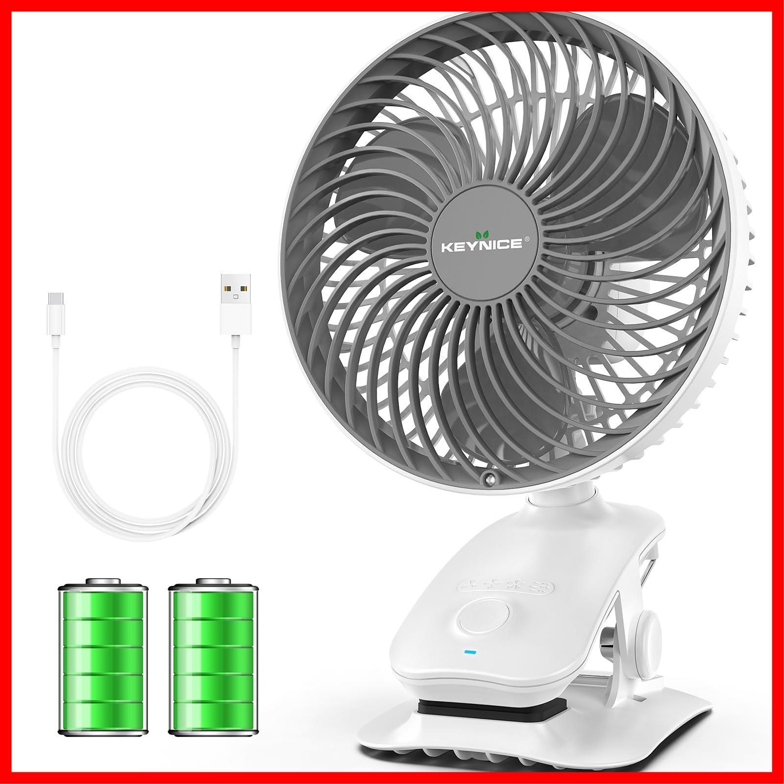 【在庫処分】長時間連続使用 オフィス 超強風 風量4段階調節 ミニ扇風機 リズム風搭載 キャンプ ベッド 5000mAh大容量バッテリー 壁掛け ホワイト 充電式 dc 車 静音 usb 首振り クリップ 小型 扇風機 卓上扇風機 KEYNICE