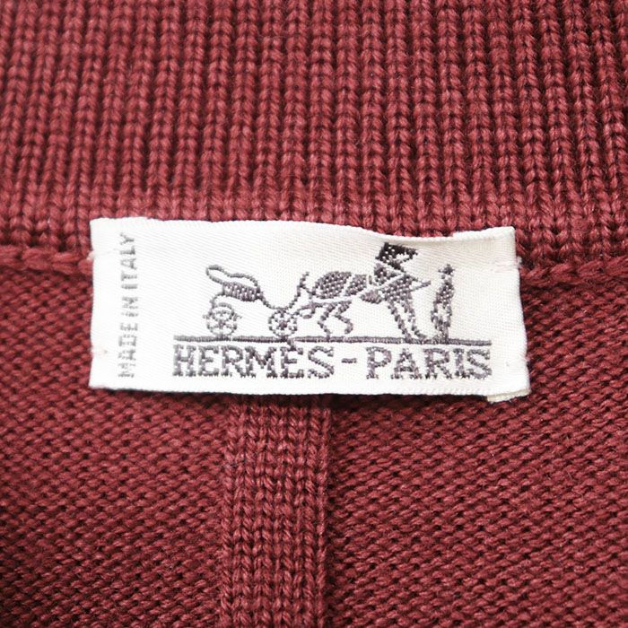 HERMES エルメス セーター ポロシャツ ヴィンテージ H ロゴ