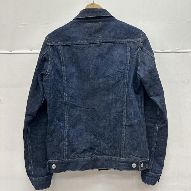 Denime ドゥニーム ジャケット 上着 ジャンパー ブルゾン 2nd デニム トラッカー ジャケット 濃紺 38 革パッチ