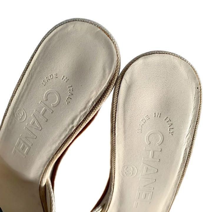 CHANEL シャネル ヒール ミュール シューズ サンダル ウェッジソール