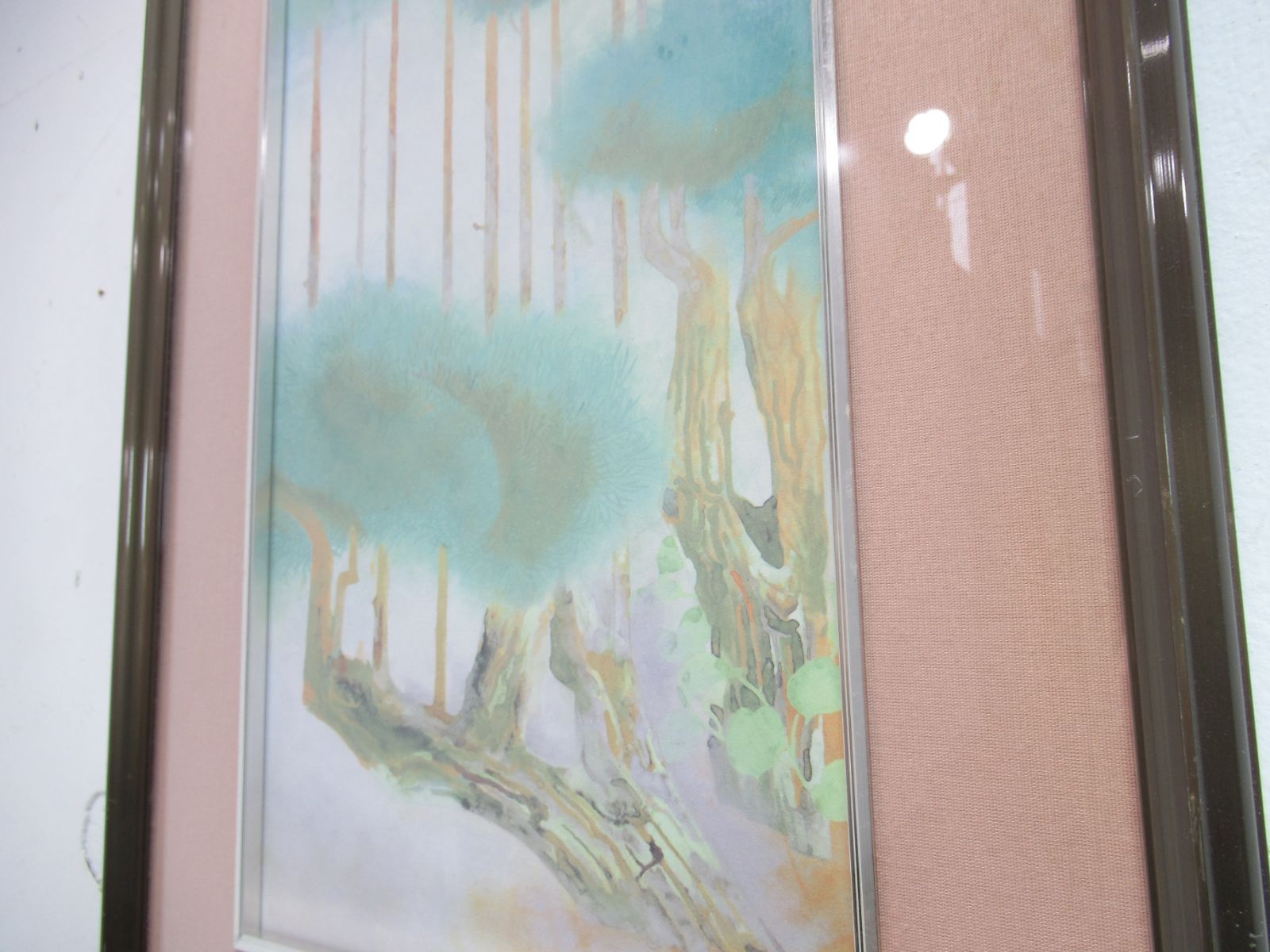 奥村土牛画伯 「北山杉」アートレリーフ - 美術品