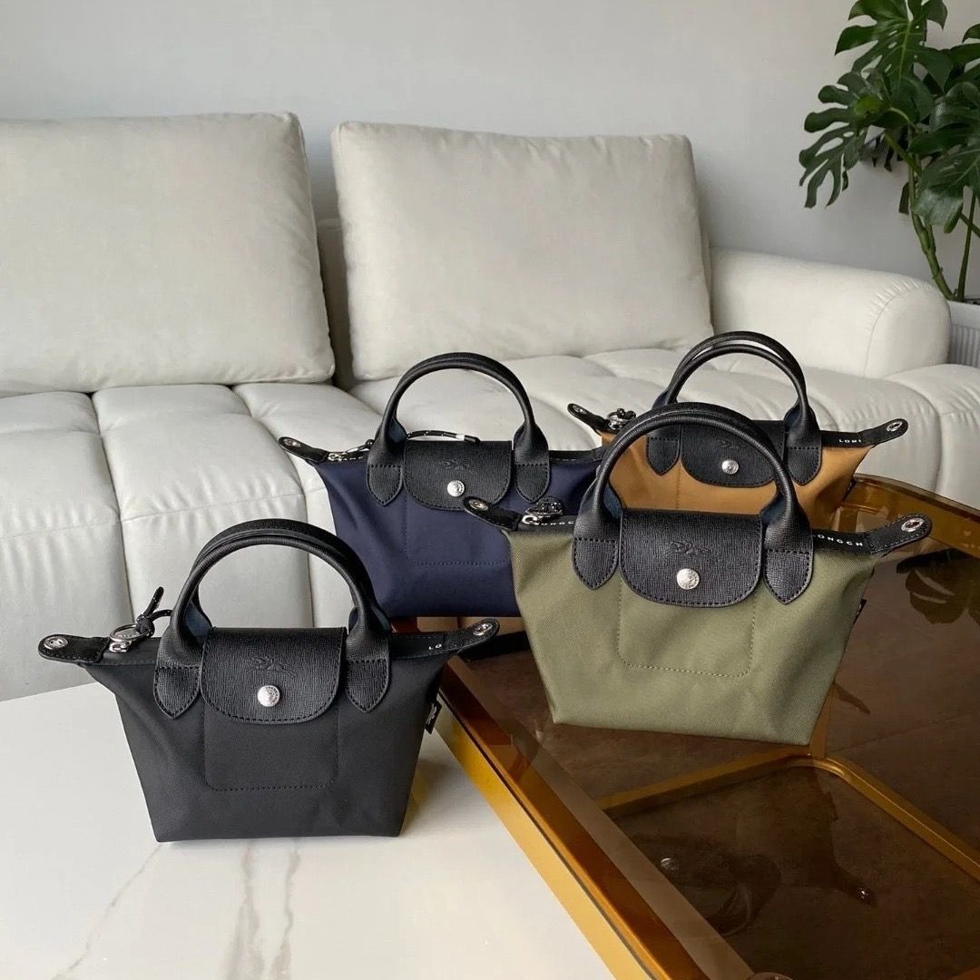 LONGCHAMP ロンシャン ル プリアージュ エナジートップハンドルバッグ  プリアージュ 2WAY ショルダーバッグ ハンドバッグ S 黑