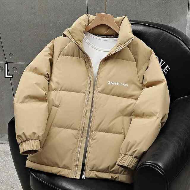 [L]春 コーデ メンズ  服 シンプル ファッション オシャレ 大人 かっこいい 大きいサイズ ストリート 紳士服 暖かい ダウン ジャケット 冬 ゆったり 防寒 冬服