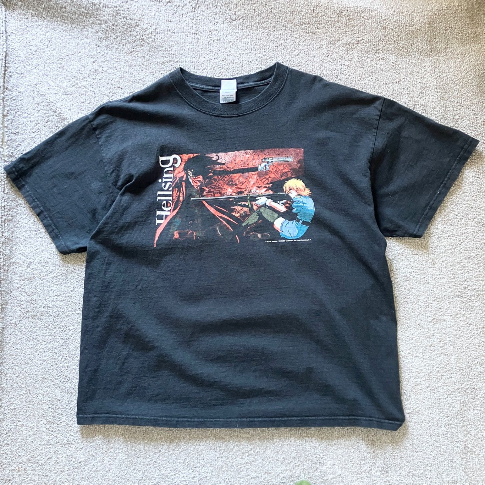 00s Hellsing Anime tee Y2K アニメT 当時もの ナード ヘルシング Tシャツ