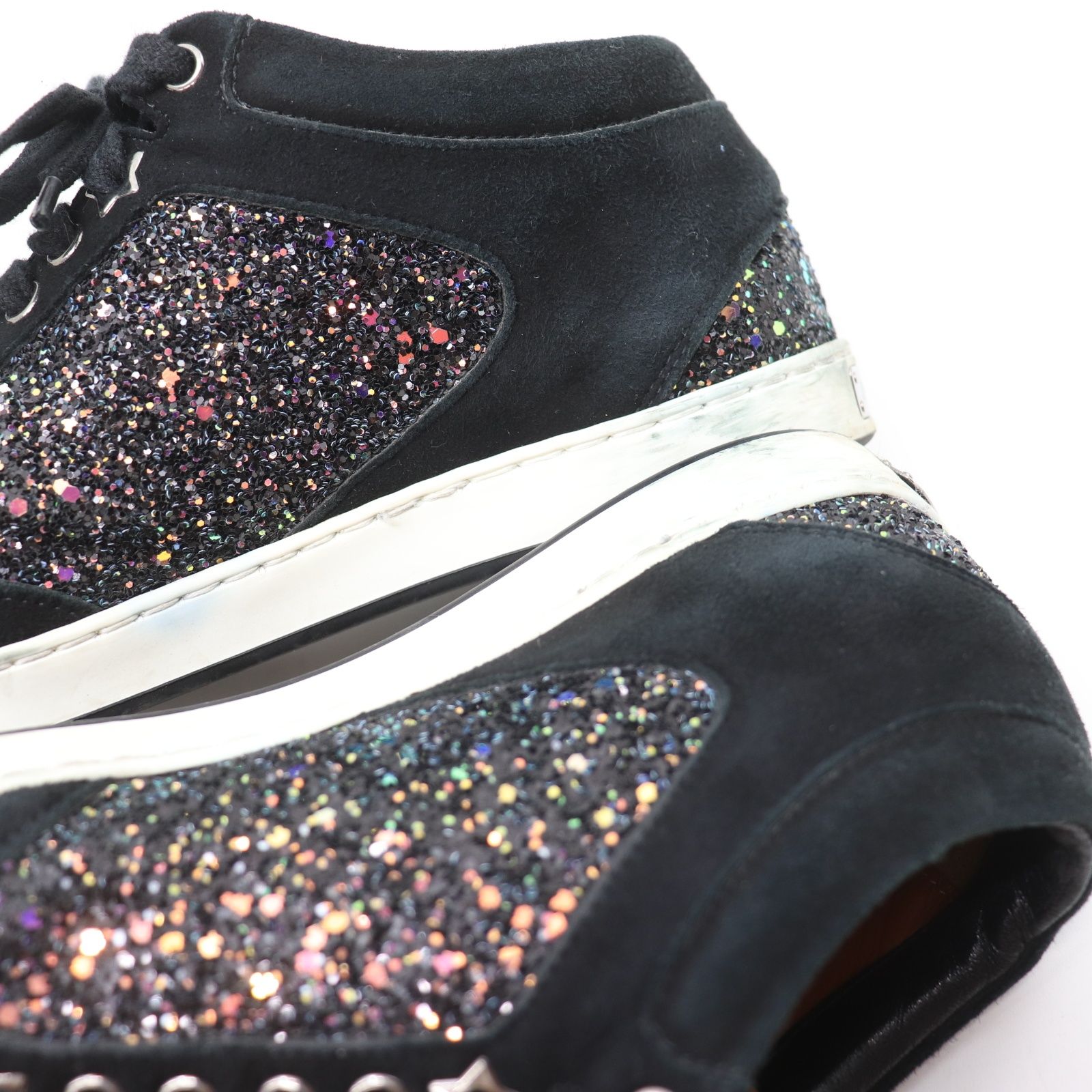 IT2X7URGH384 JIMMY CHOO ジミーチュウ スニーカー ラメ ローカット 