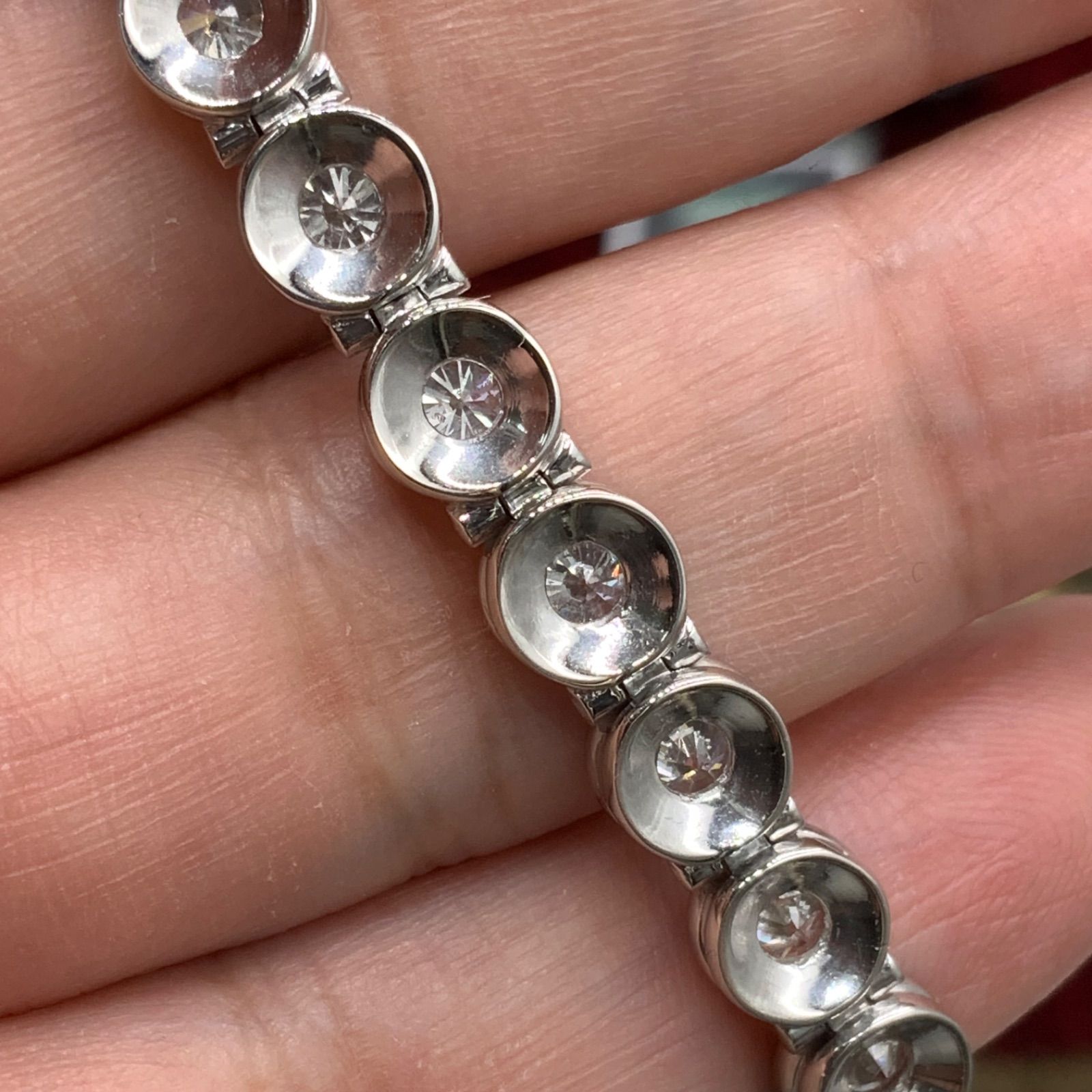 pt850 テニスブレスレット　ダイヤ　5ct 40g 約19cm pt850 テニスブレスレット ダイヤ 5ct 40g 約19cm - メルカリ