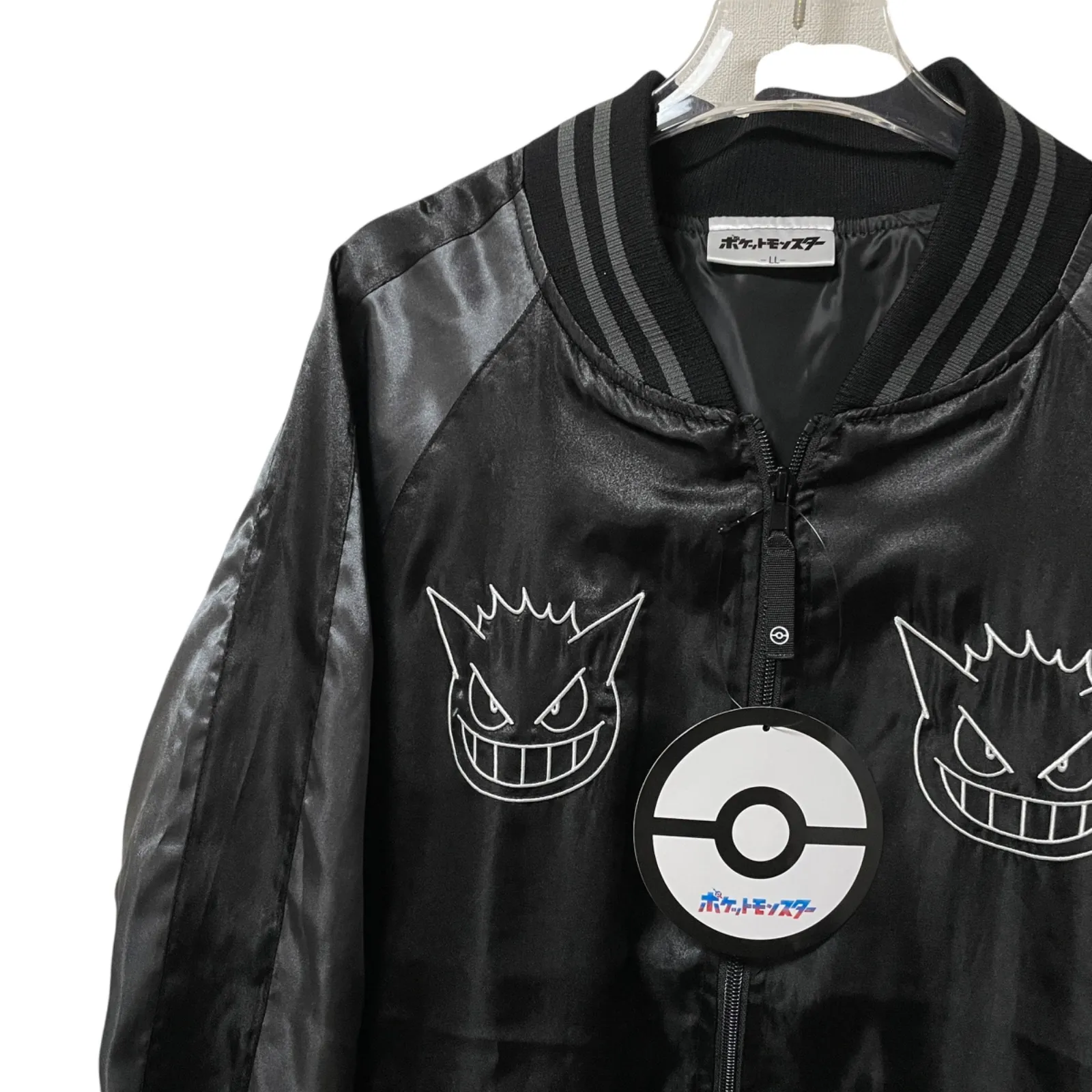 新品】ゲンガー スカジャン ポケモン Black 刺繍|mercariメルカリ官方