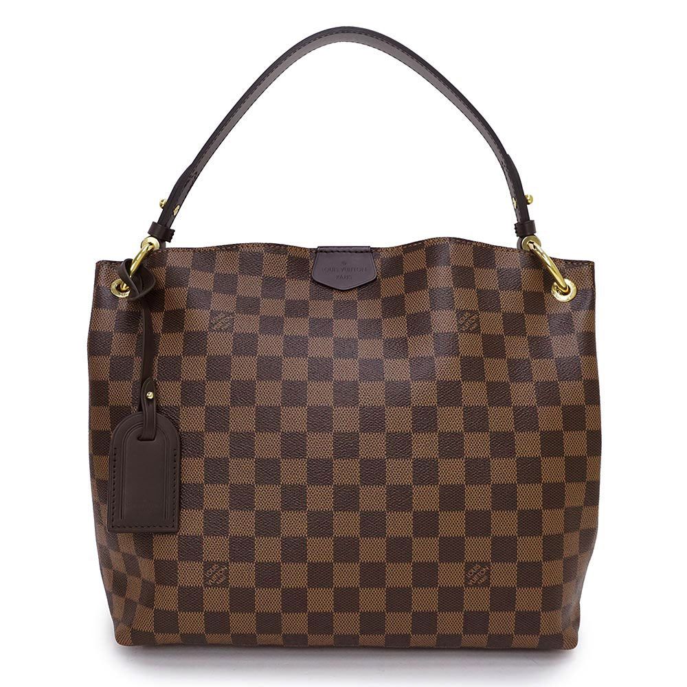 ルイ ヴィトン グレースフル PM トートバッグ ダミエ レザー ブラウン ゴールド金具 N44044 LOUIS VUITTON ♥ 展示品