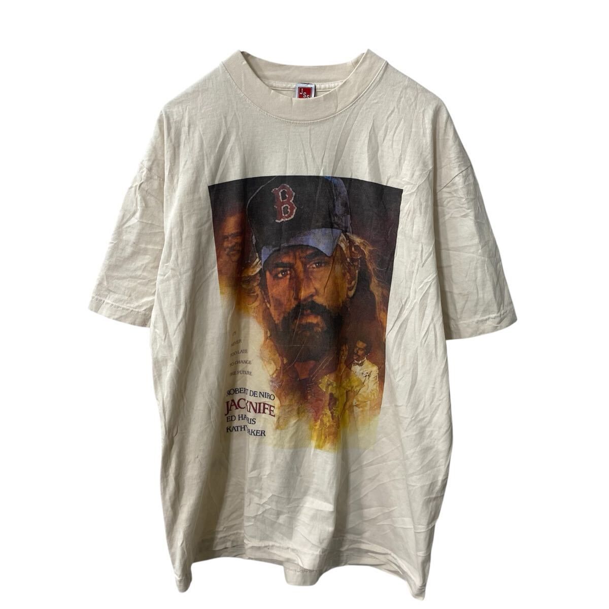 JOY STREET SPORTS 半袖 プリントTシャツ M アイボリー ムービーT JACKNIFE 古着卸 アメリカ仕入 a705-5618