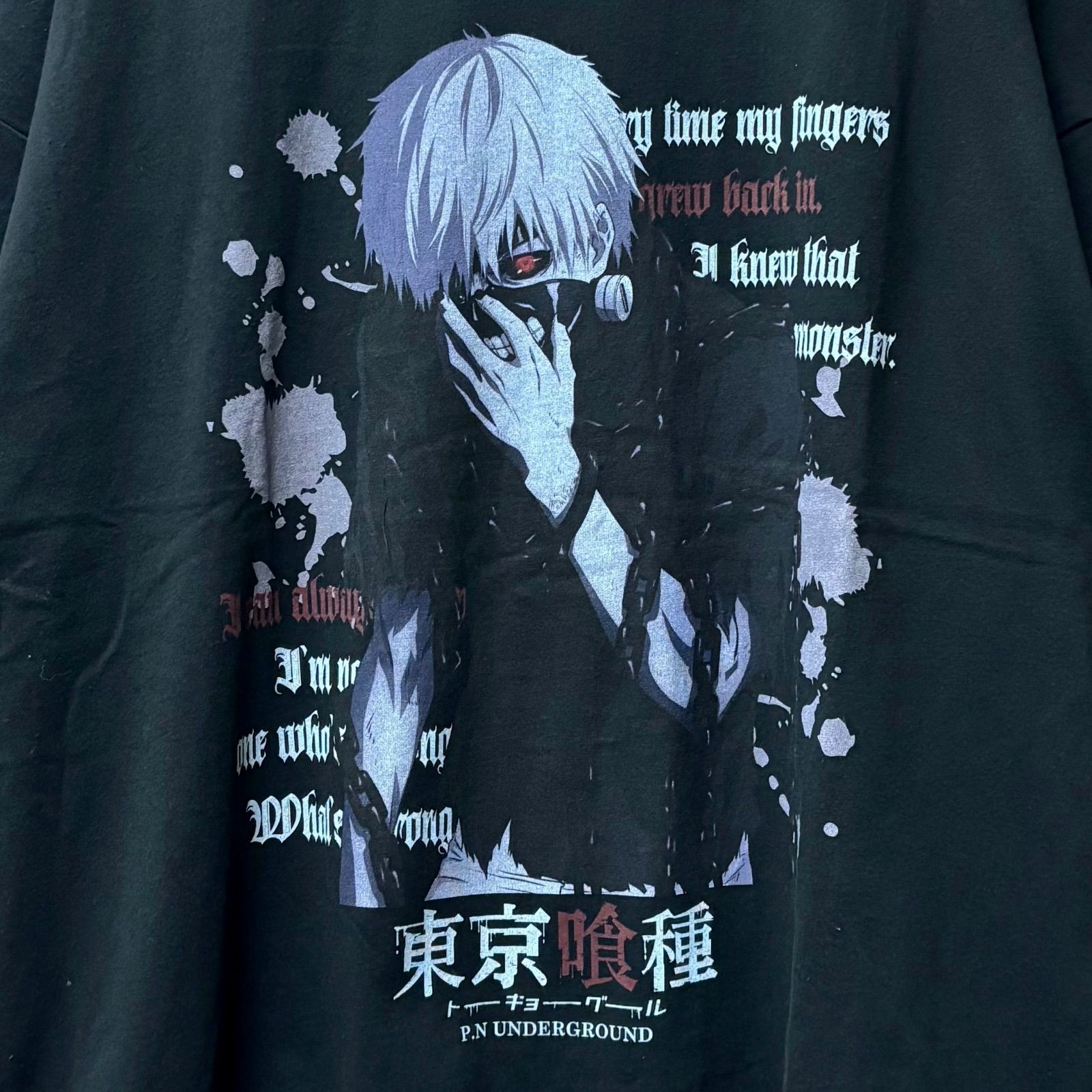 東京喰種 Tシャツ XL トーキョーグール 金木研 ヴィンテージ 00s Revo. tシャツ 「東京喰種 トーキョーグール」×「P.N