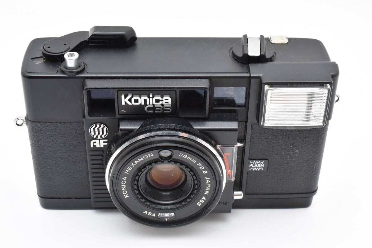 ★希少・完動品★konica c35★本革外装＊美品＊初期保証★入門に！ 完動品/3ヶ月保証】オールドフィルムカメラ コニカ KONICA C35