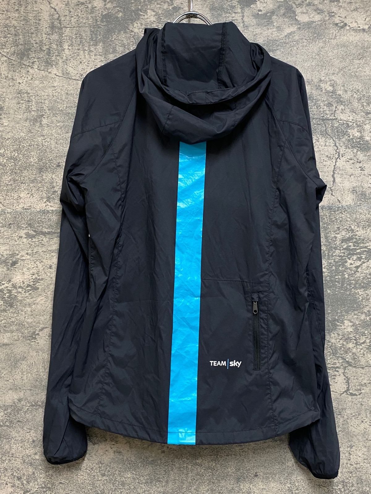 JN158 ラファ Rapha MEN’S SPRAY JACKET 長袖 ウィンドブレーカー 黒 M TEAM Sky