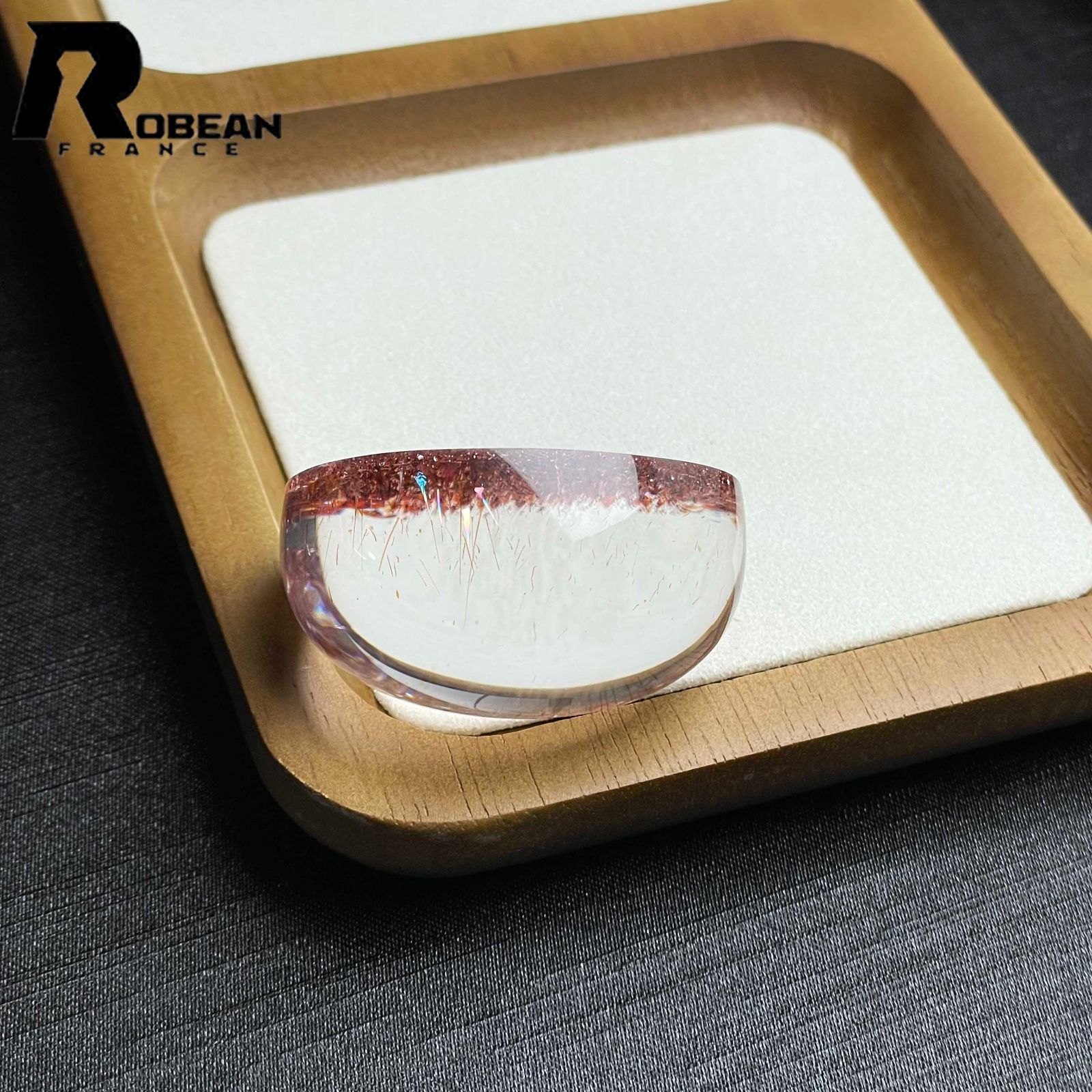  夢色EU製 定価386万円 ROBEAN ストロベリークォーツ パワーストーン 原石 天然石 苺水晶 プレゼント 46 6 36 4 22 8 mm その他 アクセサリー